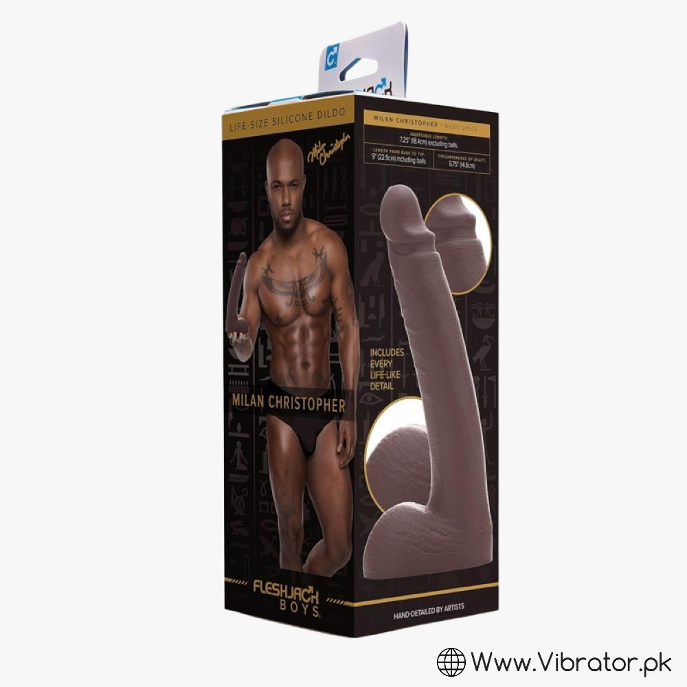 Fleshjack Boys Milan Christopher Realistic Gay Dildo Brown