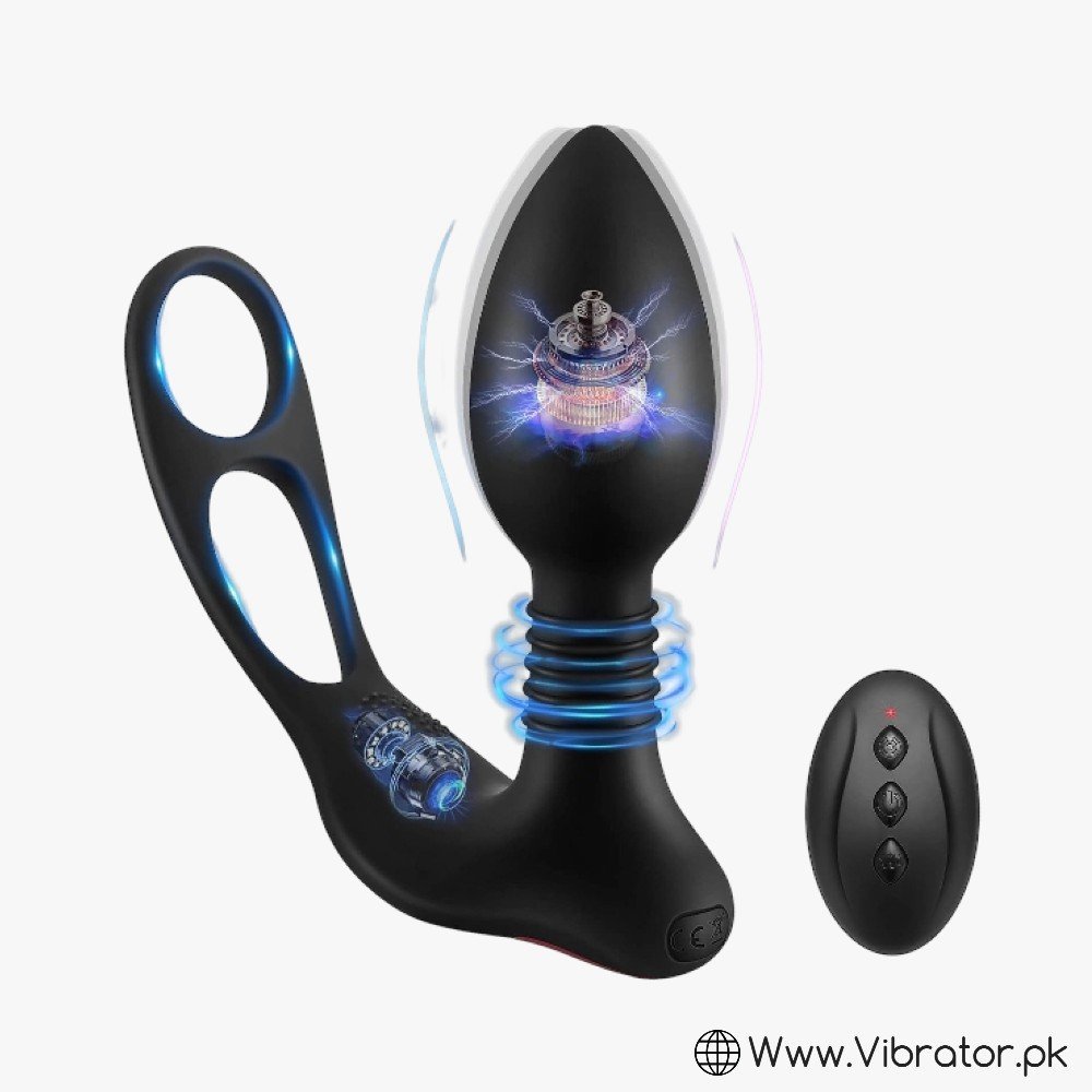 Double Motor Anal Vibrator With Remote In Pakistan