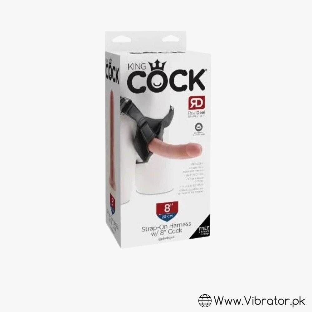 King Cock Strap-On Harness With 6 Inch Cock In Flesh