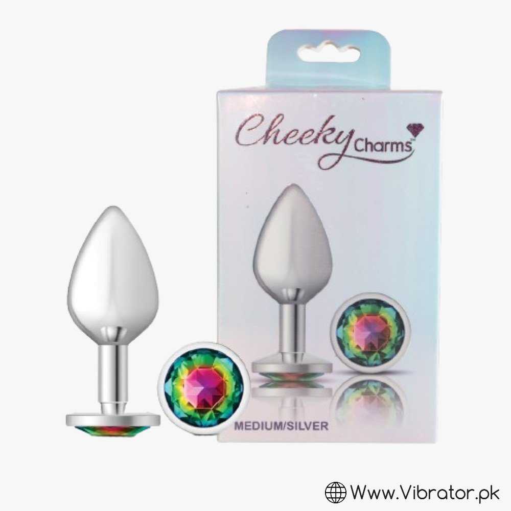 Cheeky Charms-silver Metal Butt Medium In Pakistan