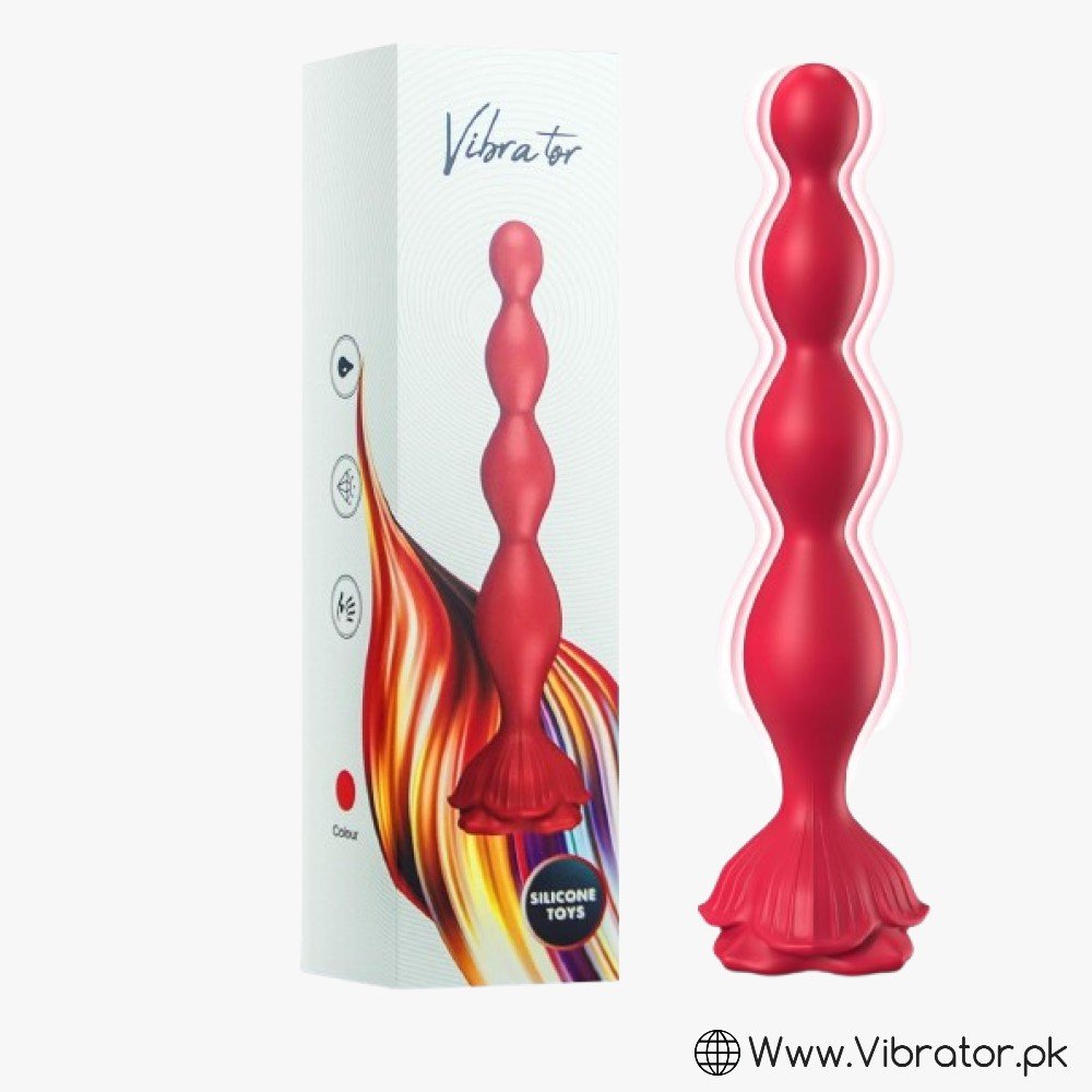 Vibrating Anal Beads Butt Plug, 7.8 Inch Anal
