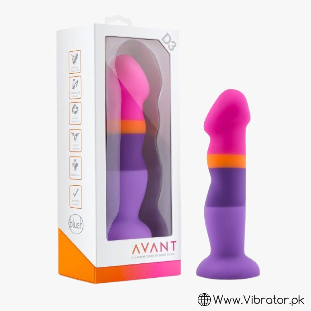 Multicolored Blush Avant D3 Summer Fling 8 Silicone Dildo