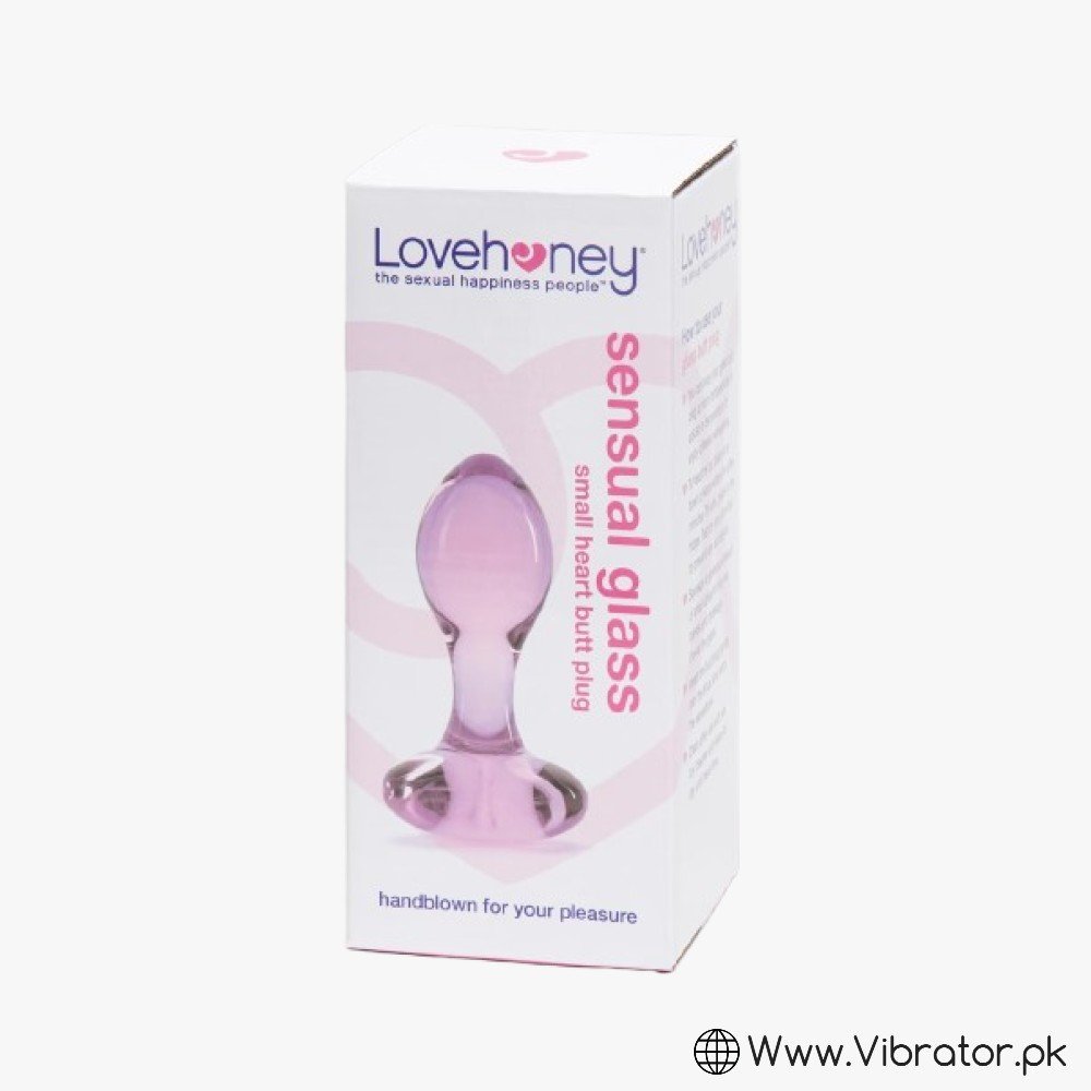 Lovehoney Small Heart Glass Butt Plug 3 Inch In Pakistan