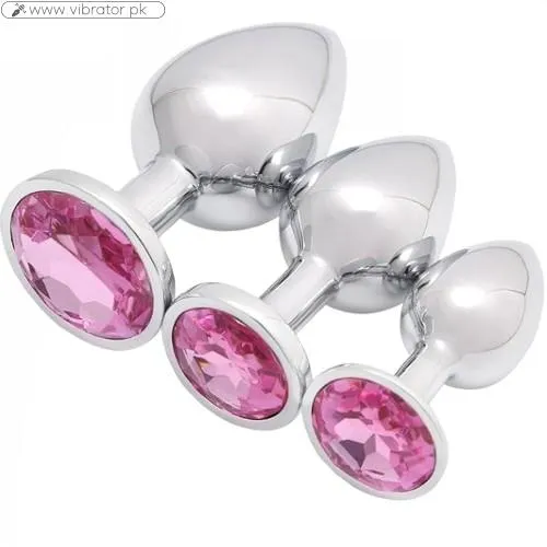 Akstore 3 Pcs Luxury Jewelry Design Fetish Anal Butt Plug