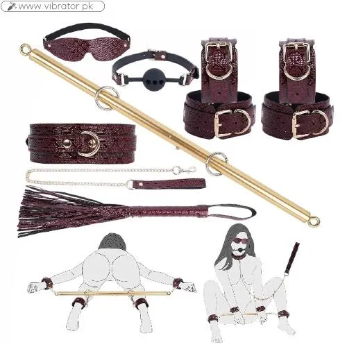 10PCS BDSM Kit with Spreader Bar and Restraints In Pakistan