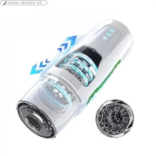3 In 1 Automatic Male Masturbator Cup With Sucking & Vibrating & Thrusting Modes