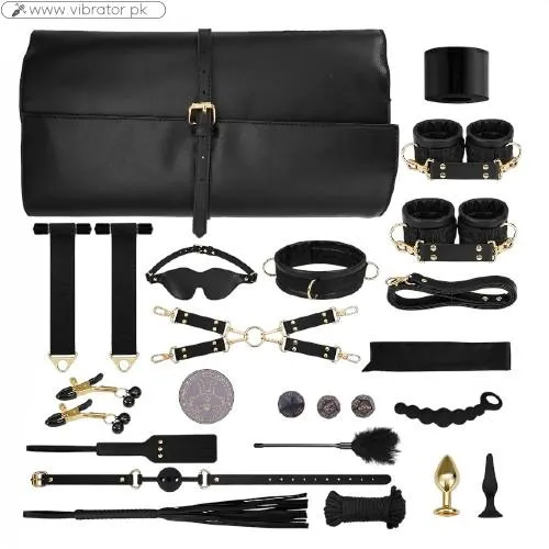21PCS Leather Ankle Ticklers Storage Bag BDSM In Pakistan