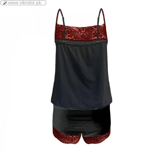 2Pc Silk Lingerie Sleepwear Nightgown In Pakistan