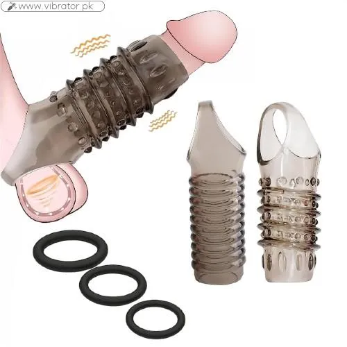 5 Pcs Penis Extender Cock Sleeve Penis Ring In Pakistan