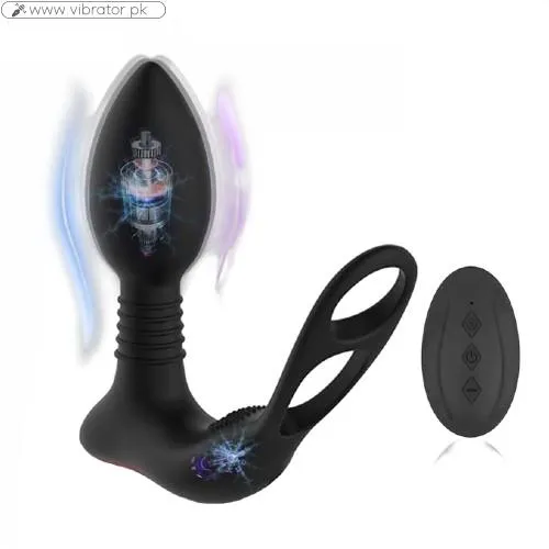 Double Motor Anal Vibrator With Remote In Pakistan