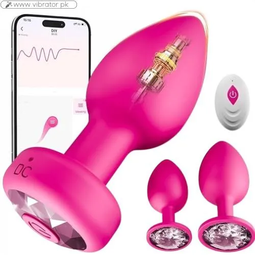 Silicone Vibrating Butt Plug With 10 Vibration In Pakistan